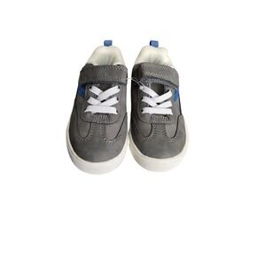 OshKosh B'gosh Kids Gray Blue Velcro Strap Sneakers Size 8 Toddler